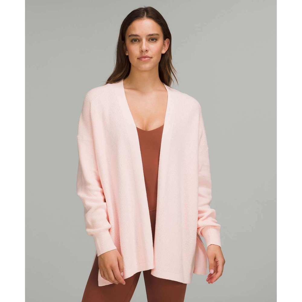 Lululemon Side Slit Sweater Wrap / Size 6 / Strawberry Milkshake - Picture 2 of 6